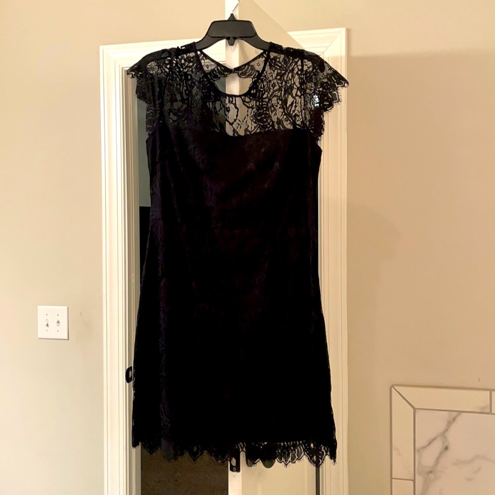 Beautiful black lace cocktail dress